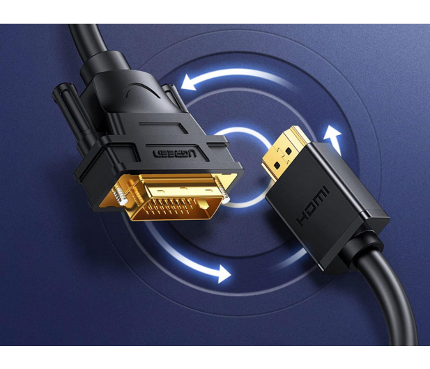 UGREEN Kabel HDMI - DVI HD106 2m czarny - 1488996 - zdjęcie 2